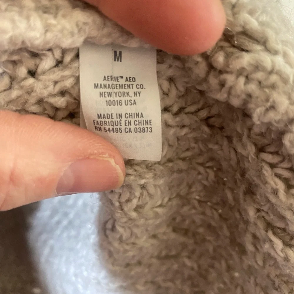 Aerie Space Dye Chunky Knit Crop Sweater M - Picture 8 of 8